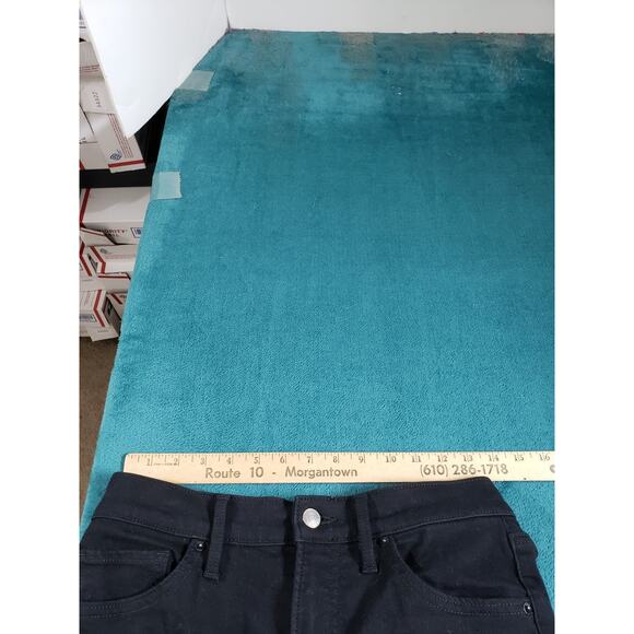 Express Jeans Size 4 Short Black Stretch Pants Mid Rise Skyscraper Kick Bootcut - Picture 10 of 14